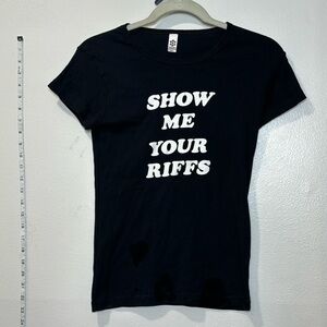 New Sleater-Kinney Sleater Kinney Show Me Your Riffs tee black Medium